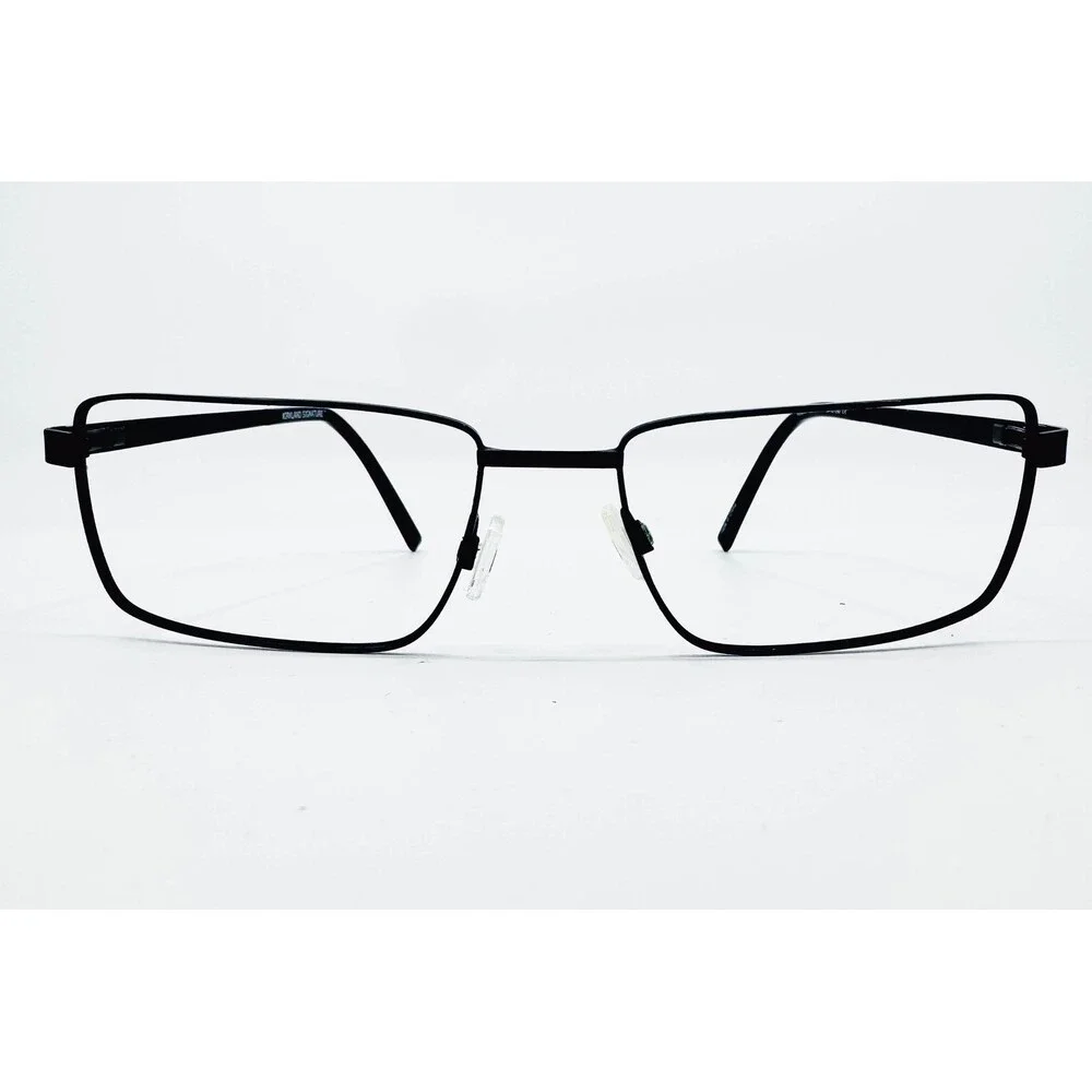 Kirkland Signature Eyeglass Frames Mens Black Vulture Rectangle 58-18-150